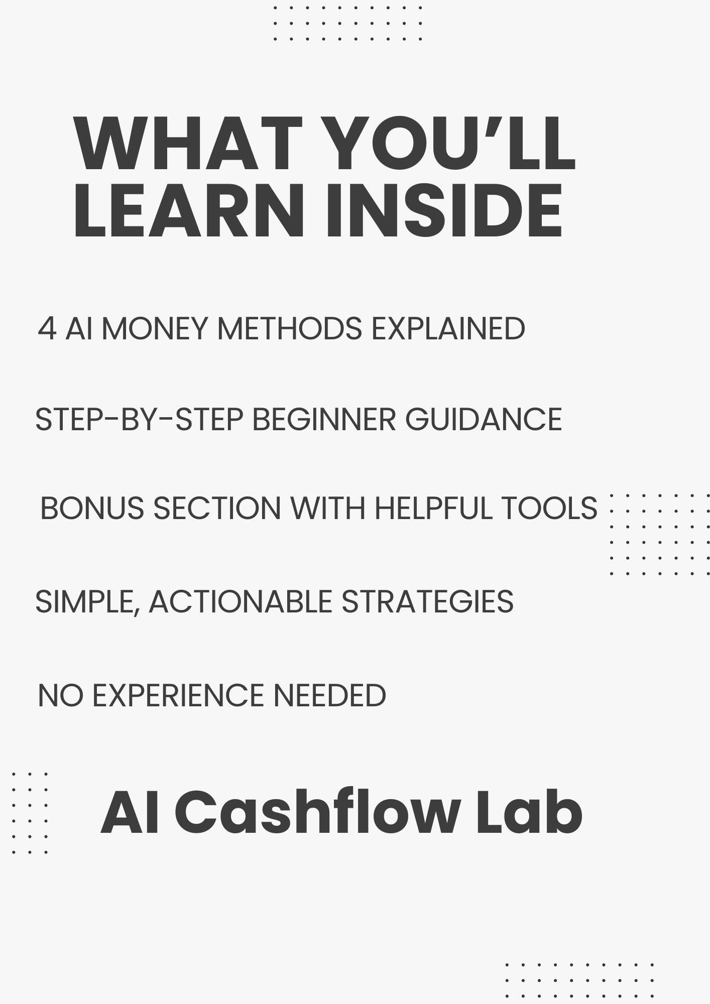 AI Cashflow System — 4 Simple but Effective Ways to Make Money with AI