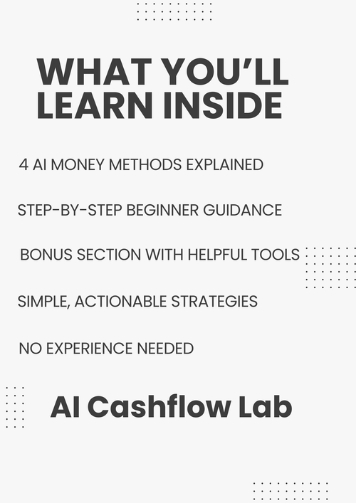 AI Cashflow System — 4 Simple but Effective Ways to Make Money with AI